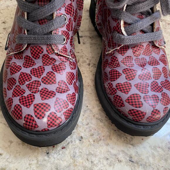 ATLANTA MOCASSIN $149 Kids Gray Heart Boot Portugal EU 27 US 10 Sold Out - Picture 9 of 14